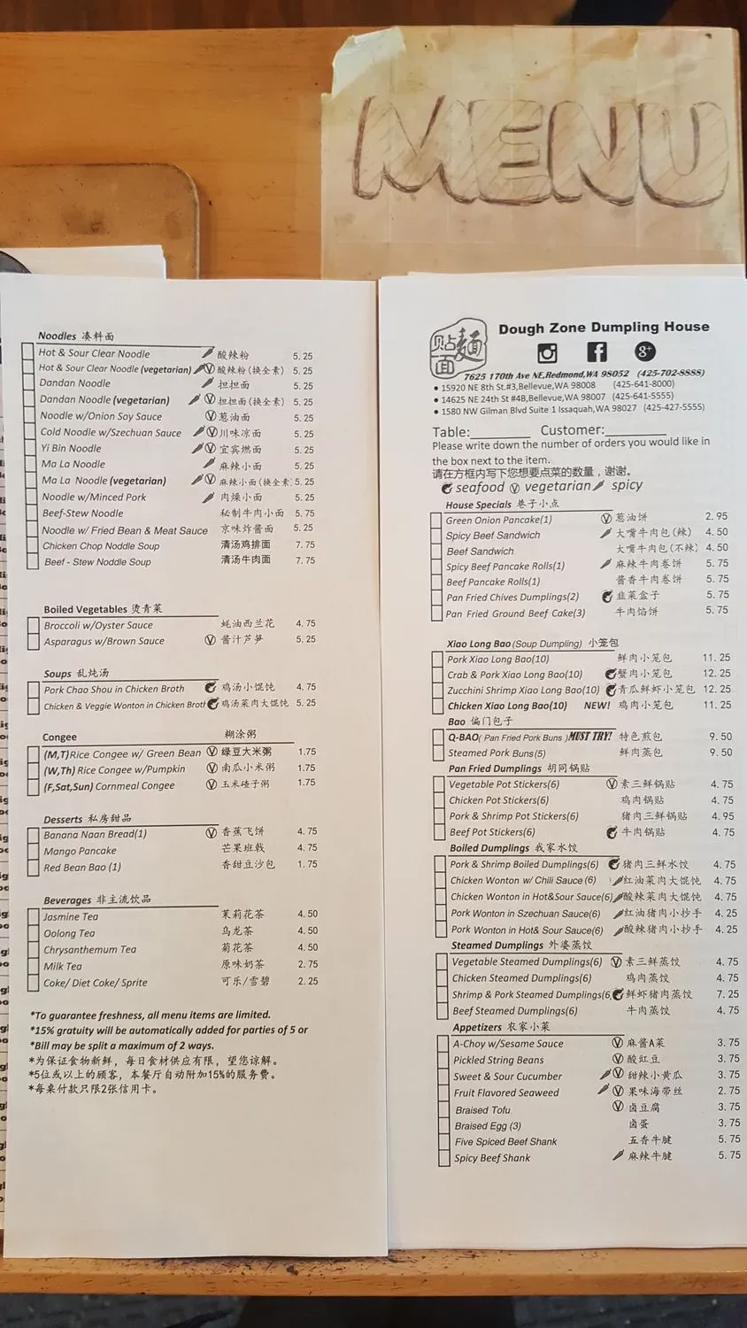 Menu 6