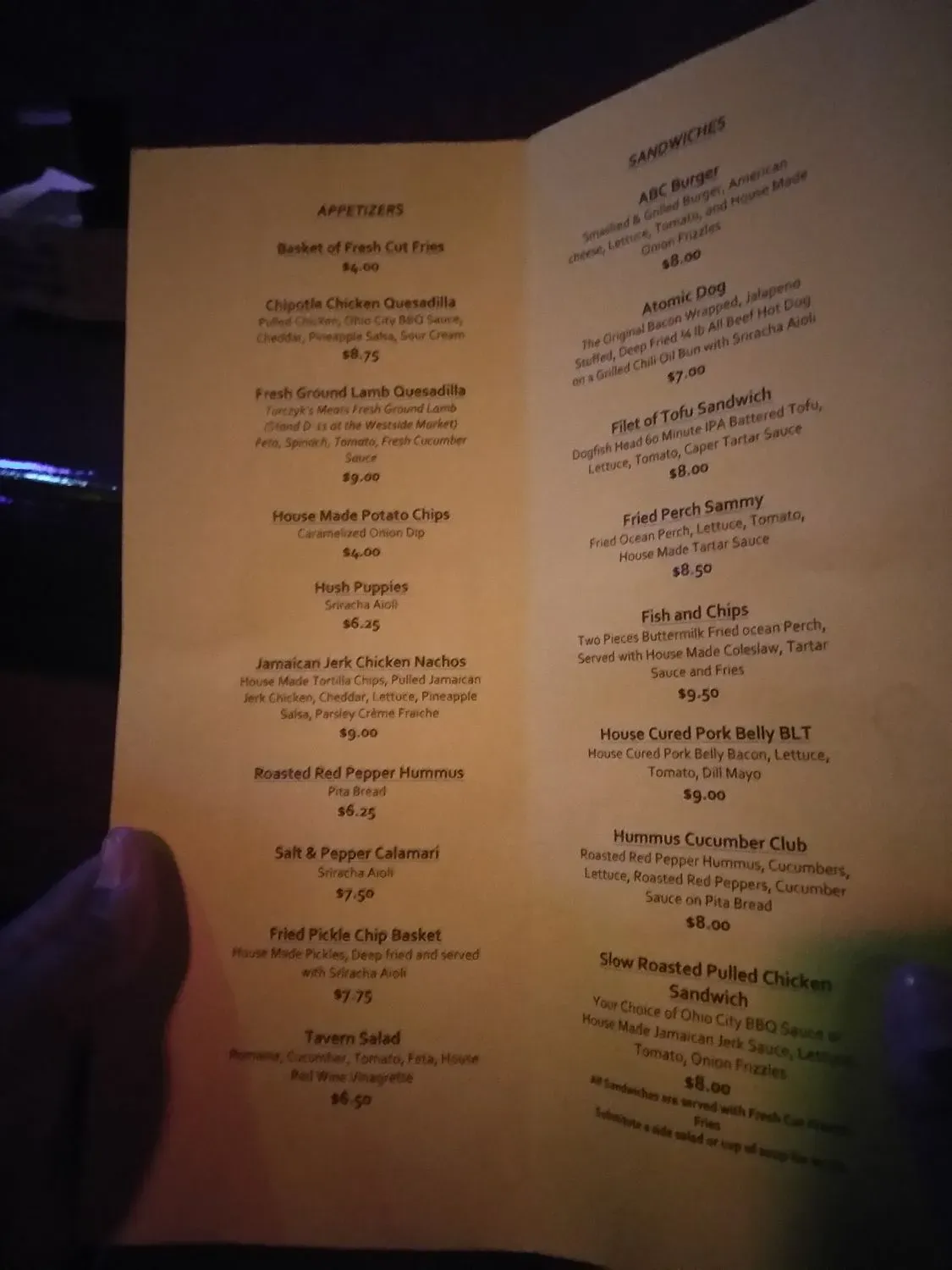 Menu 5