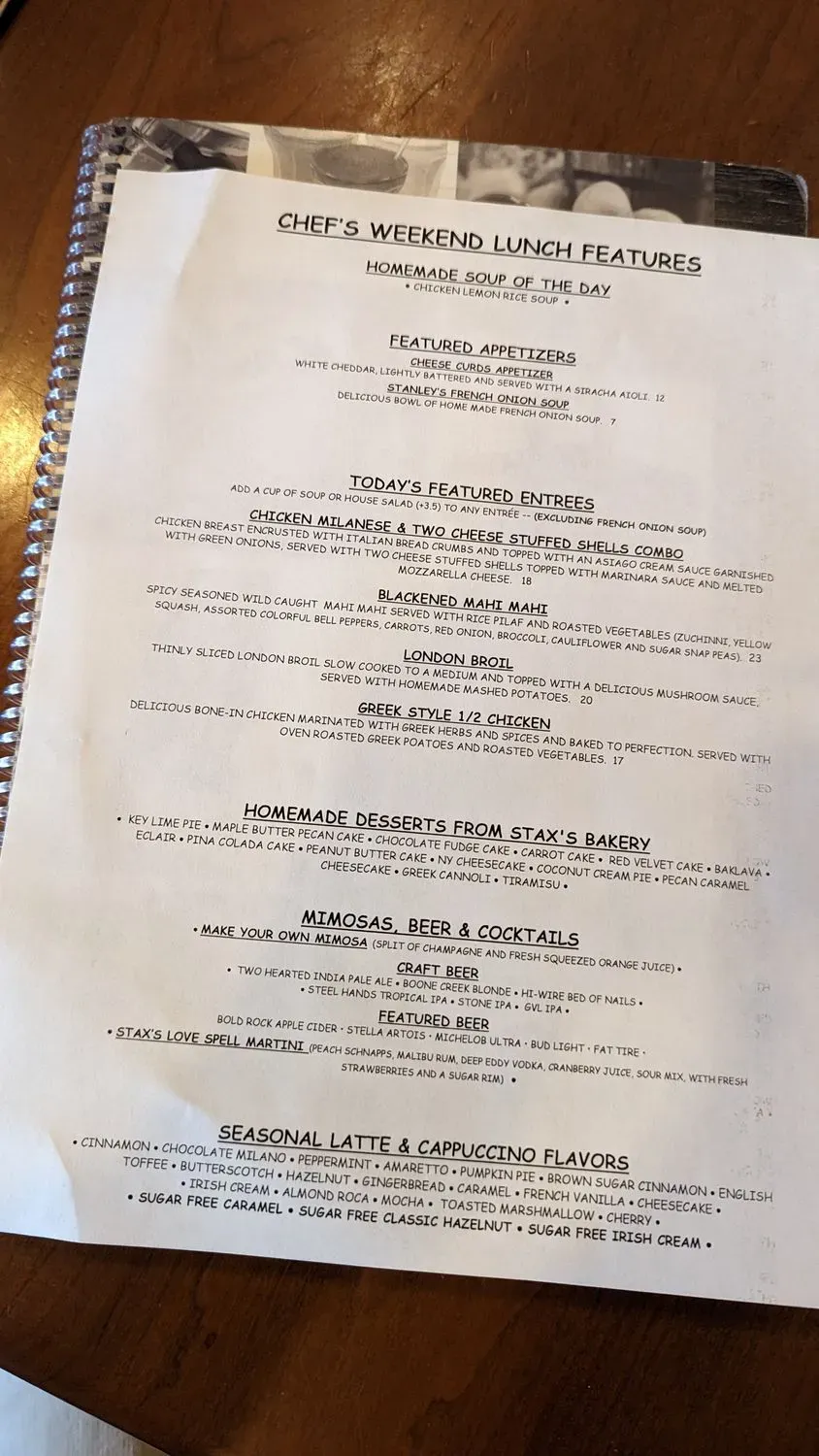 Menu 2