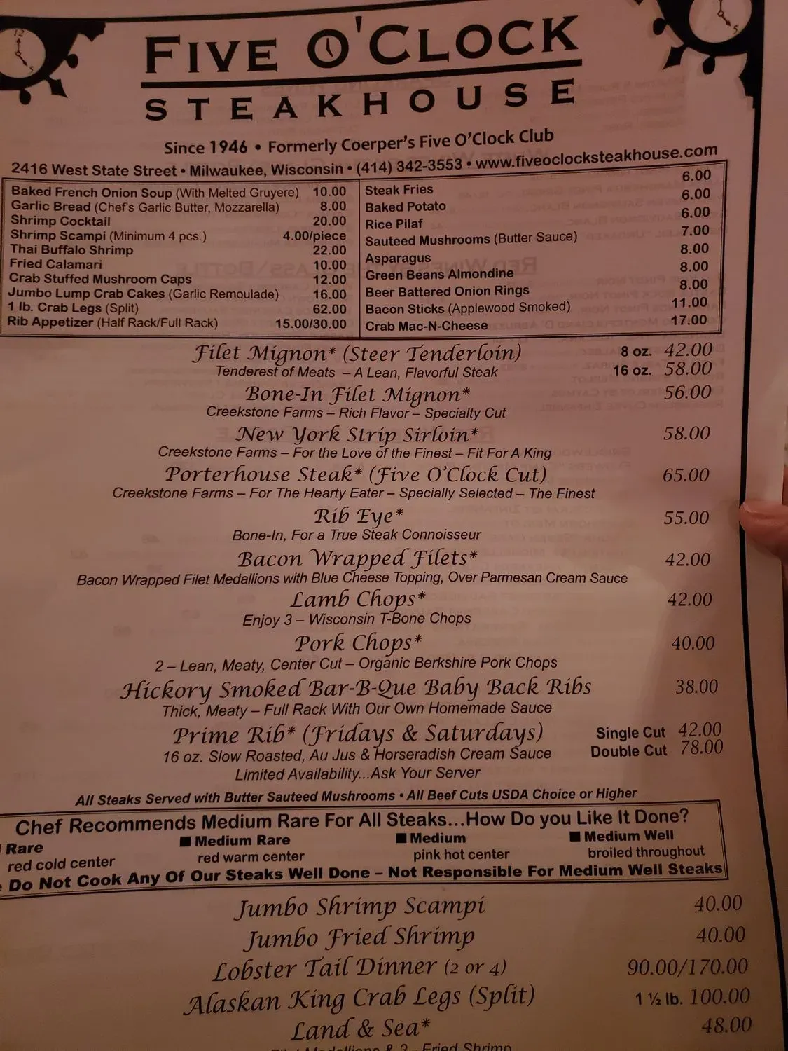 Menu 5