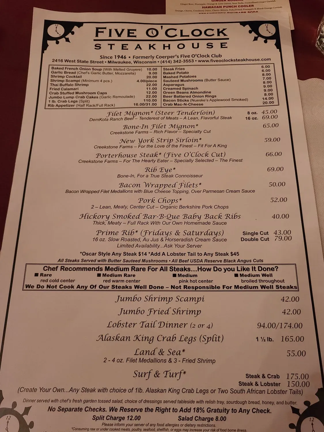 Menu 6