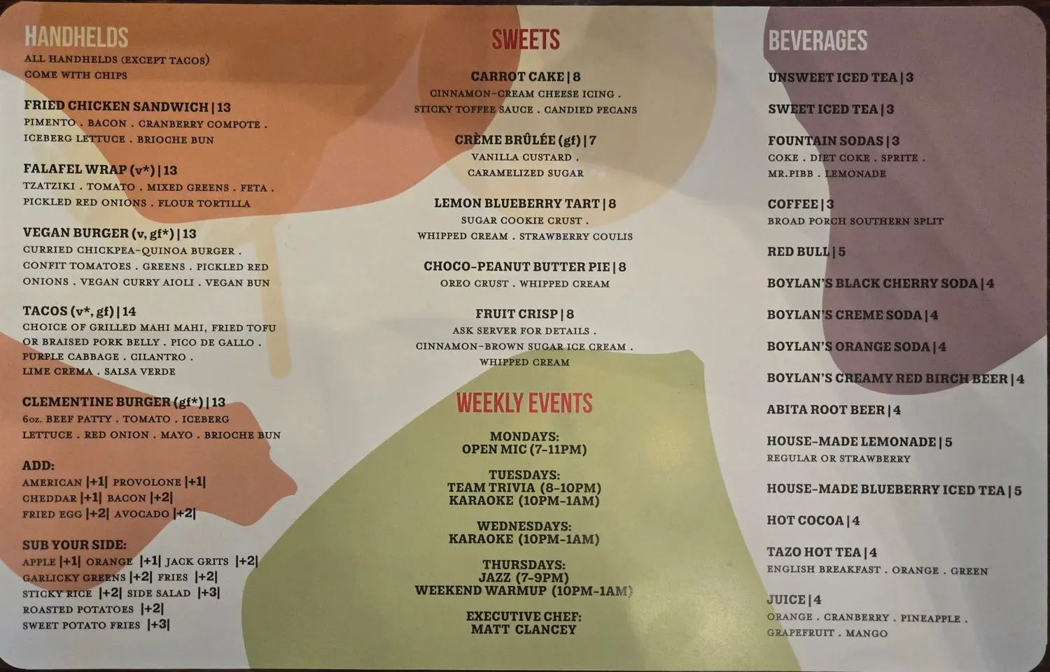 Menu 5