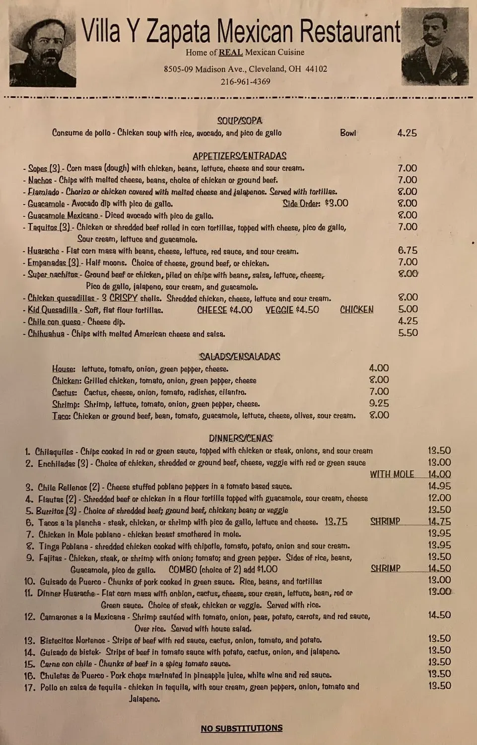 Menu 1