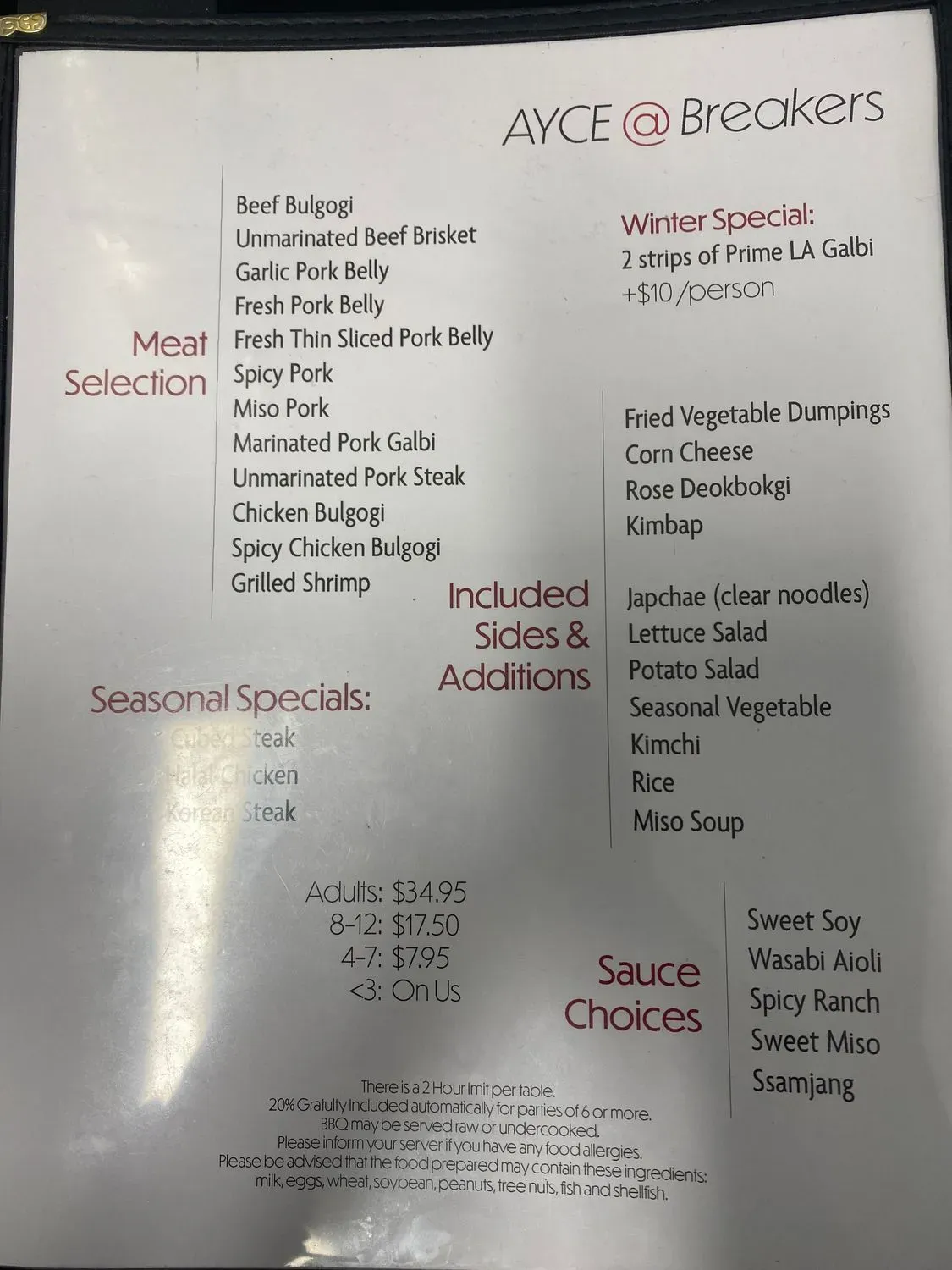 Menu 1