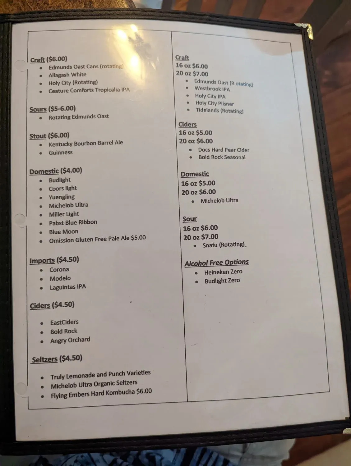 Menu 4