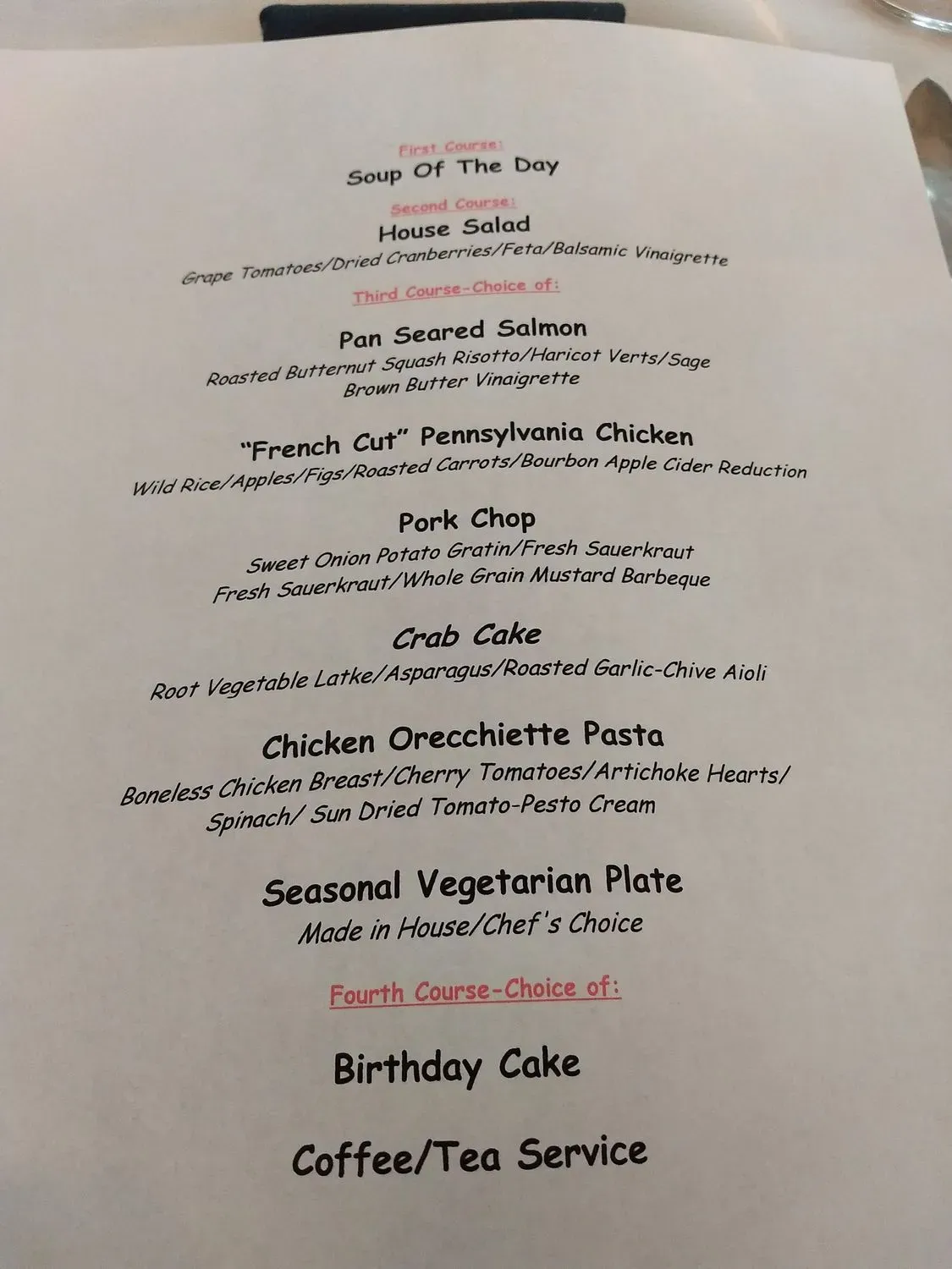 Menu 6