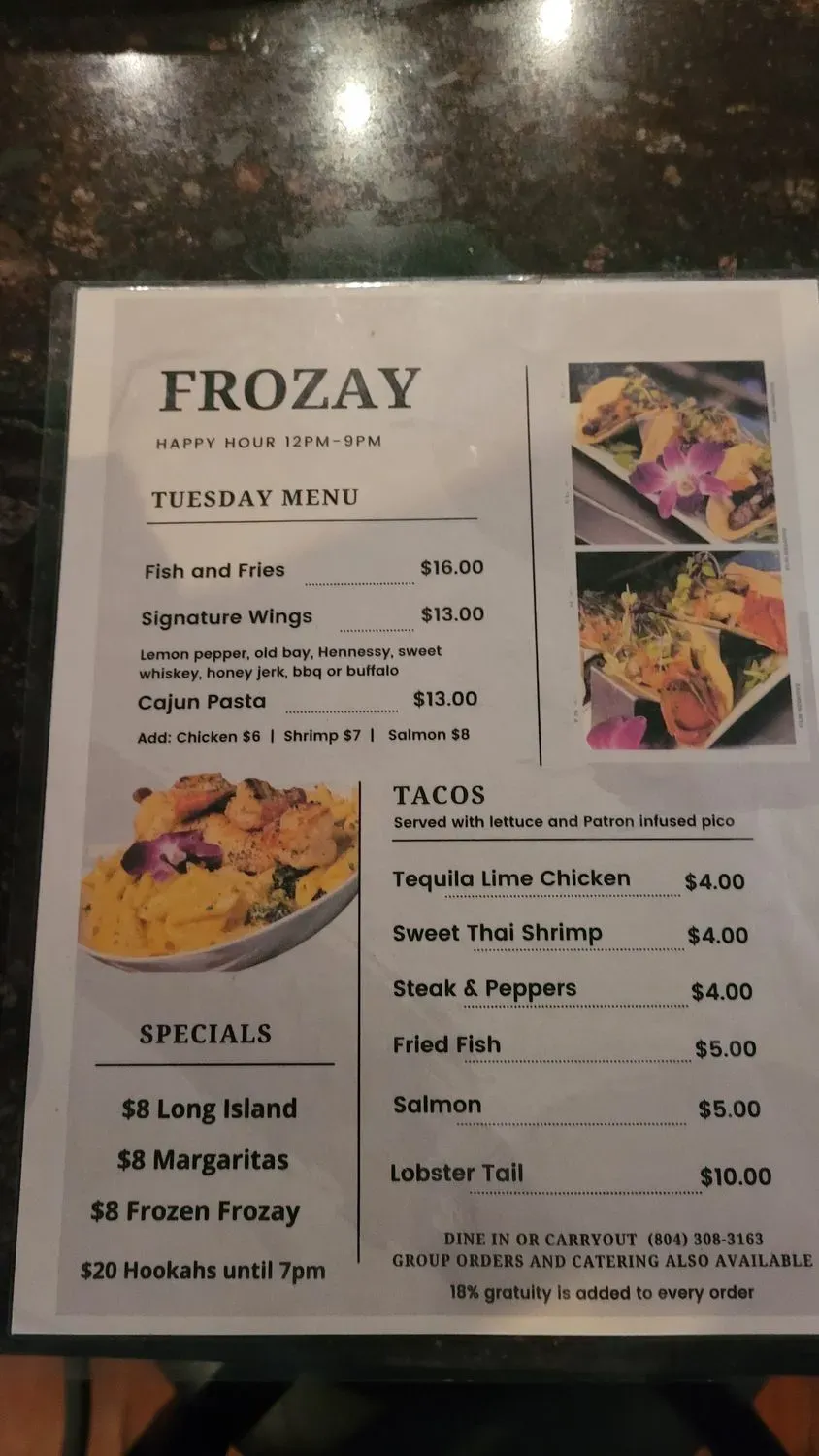 Menu 5