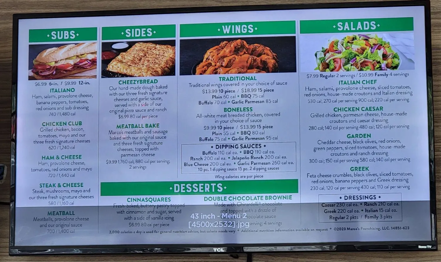 Menu 2