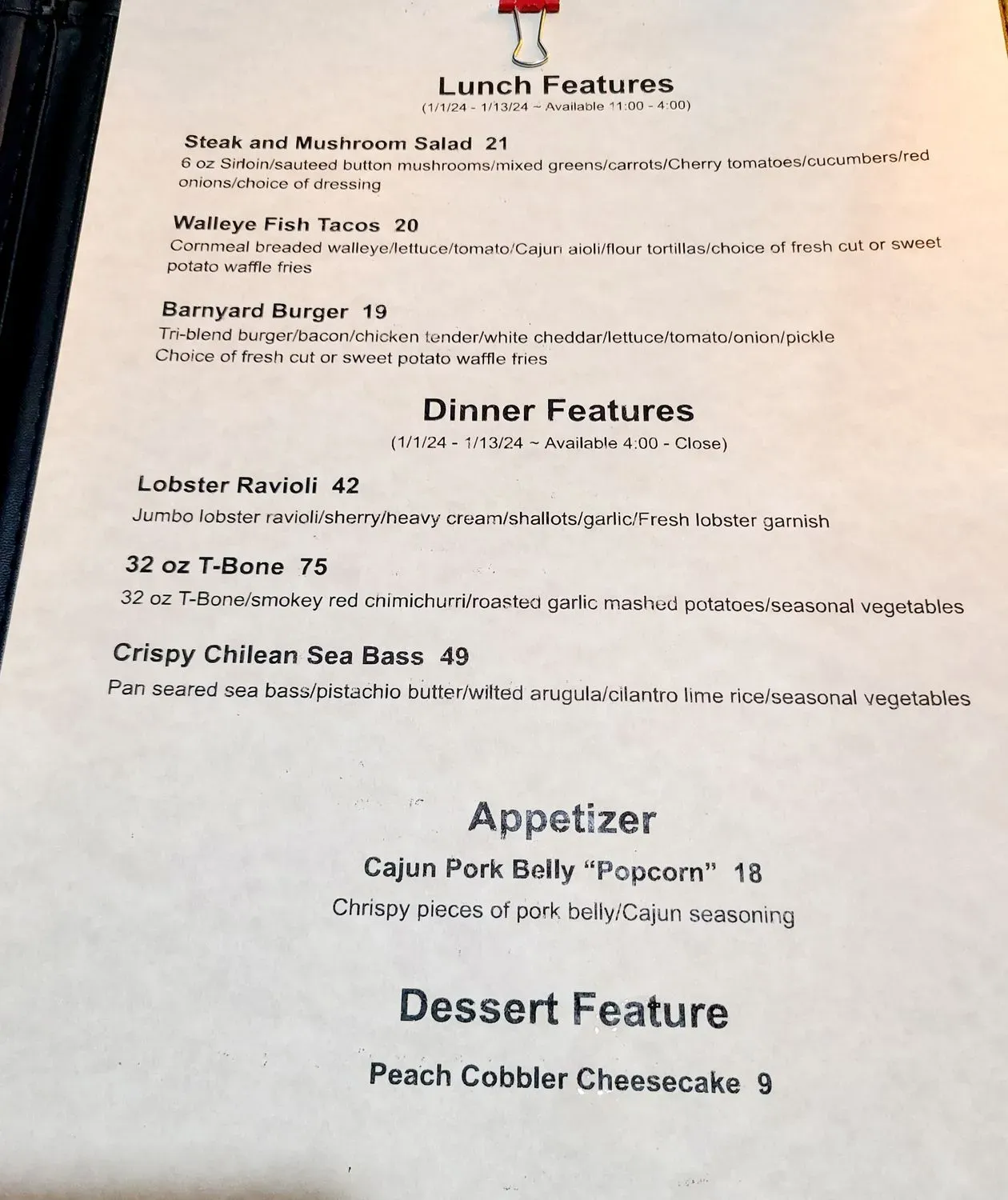 Menu 2