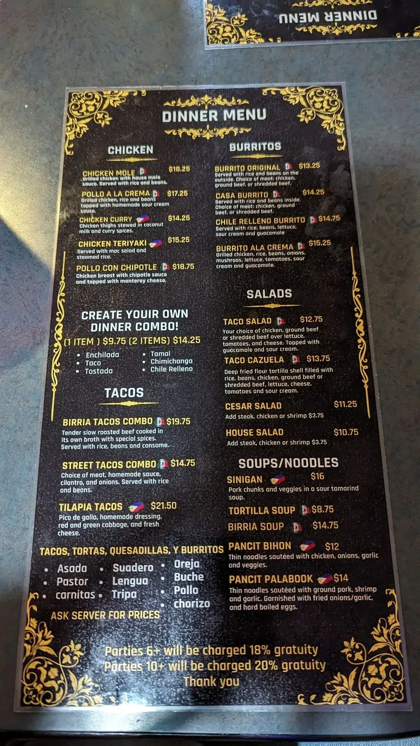 Menu 6