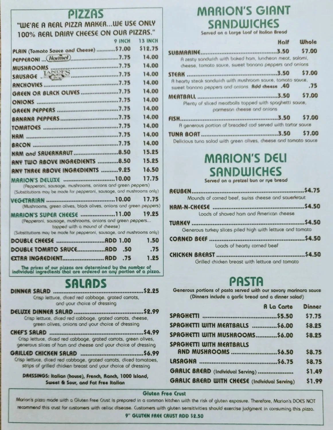 Menu 2