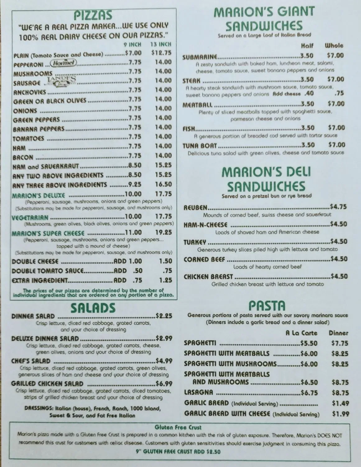 Menu 2