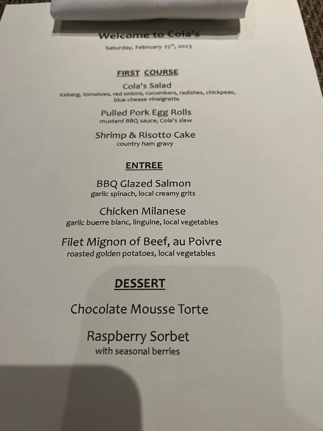 Menu 4