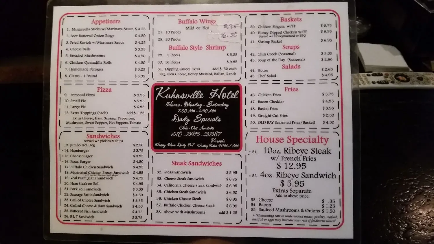 Menu 1