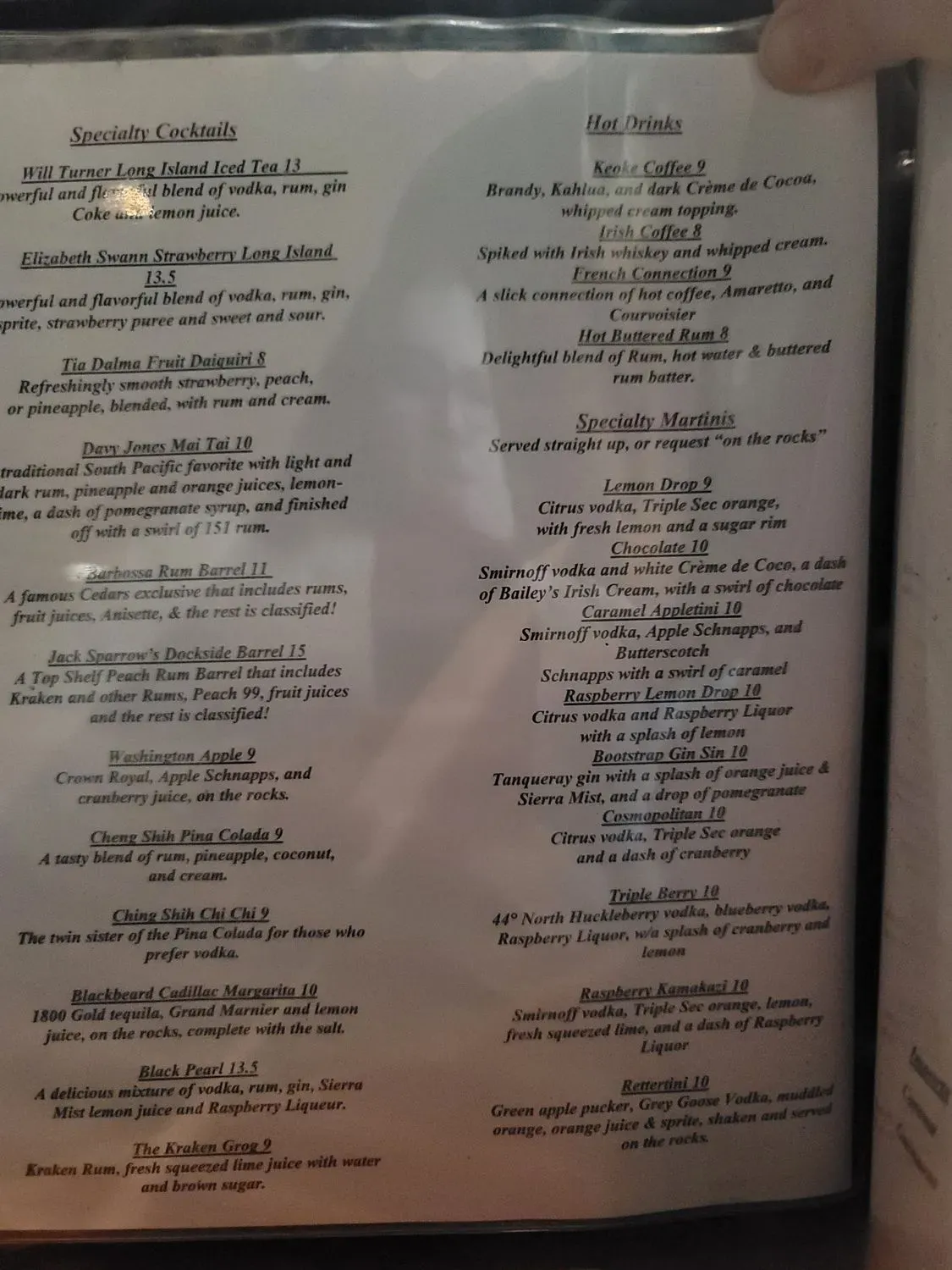 Menu 6