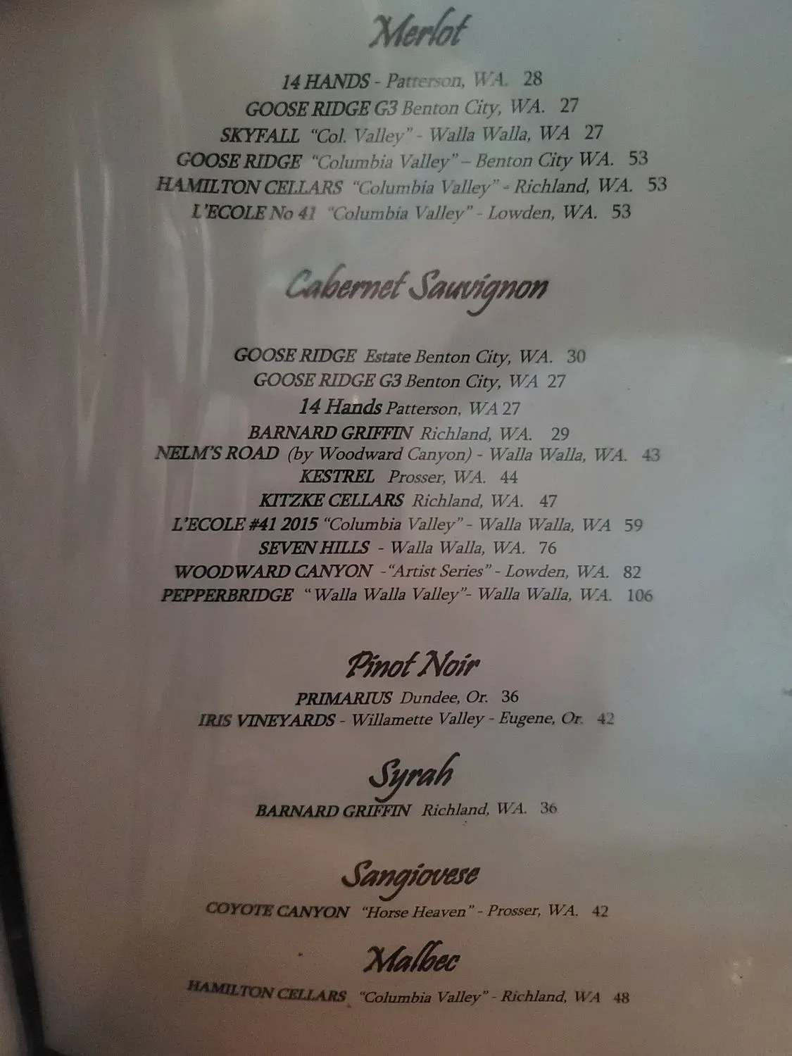 Menu 4