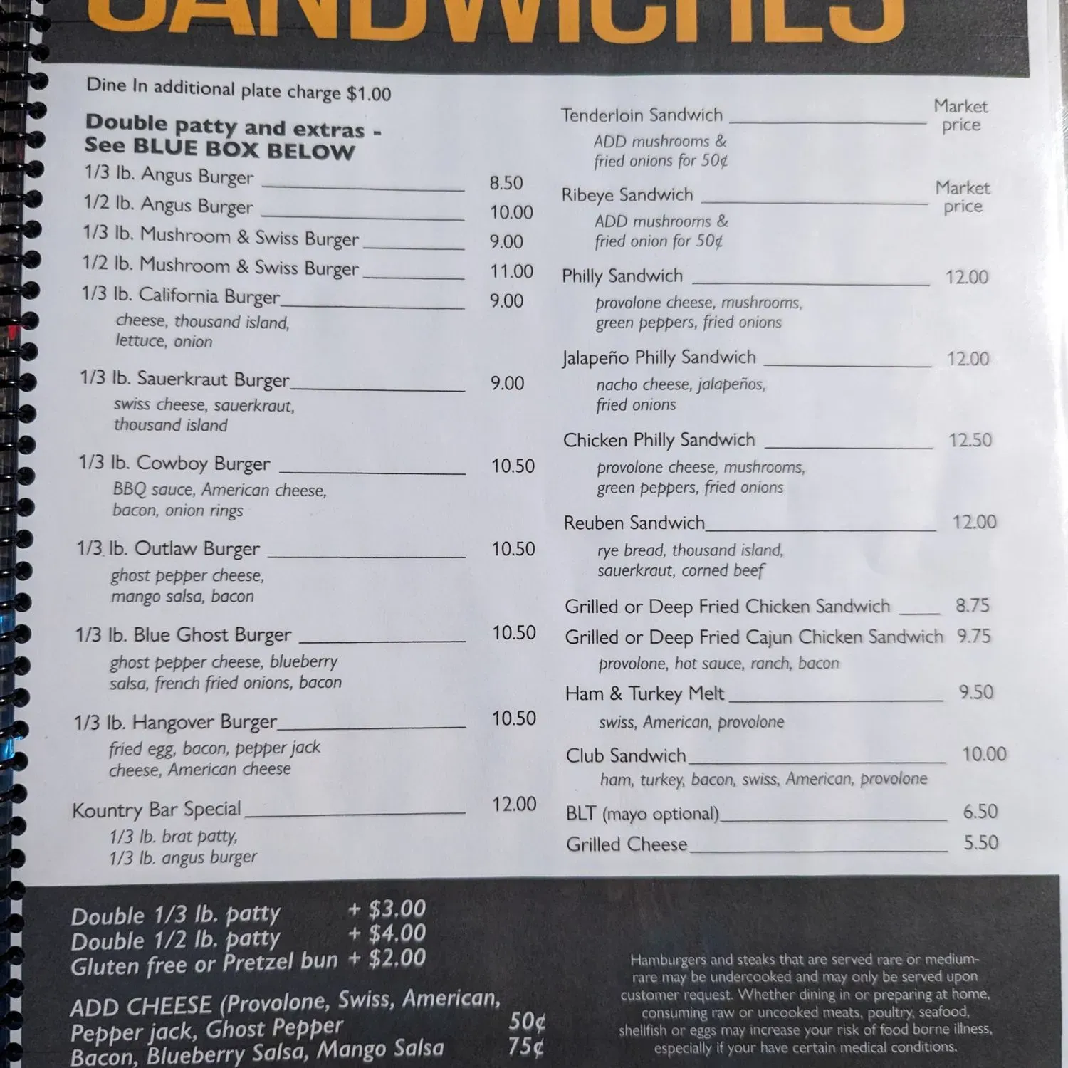 Menu 1