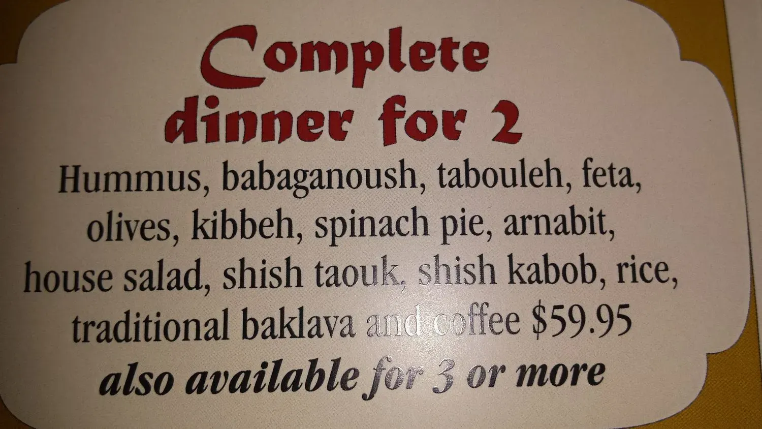 Menu 4