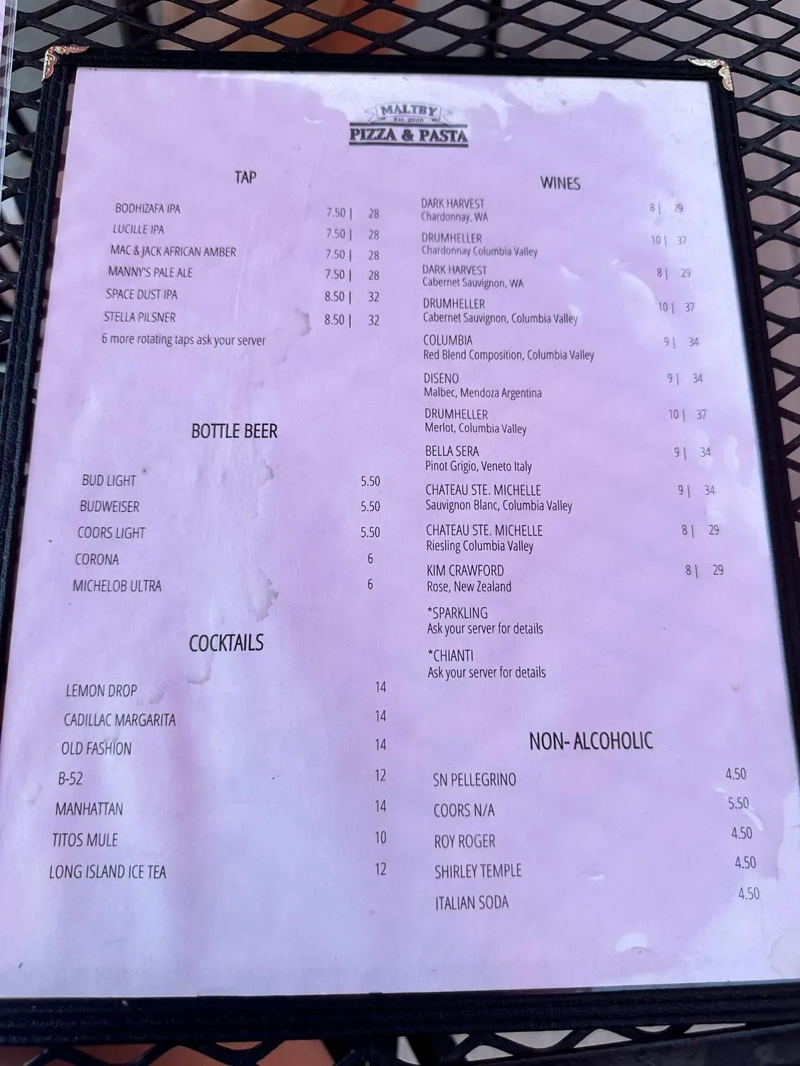 Menu 4