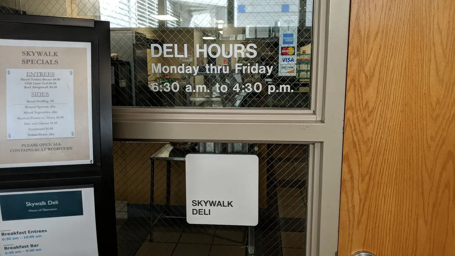 Skywalk Deli at Froedtert Hospital Menu - Updated April 2024