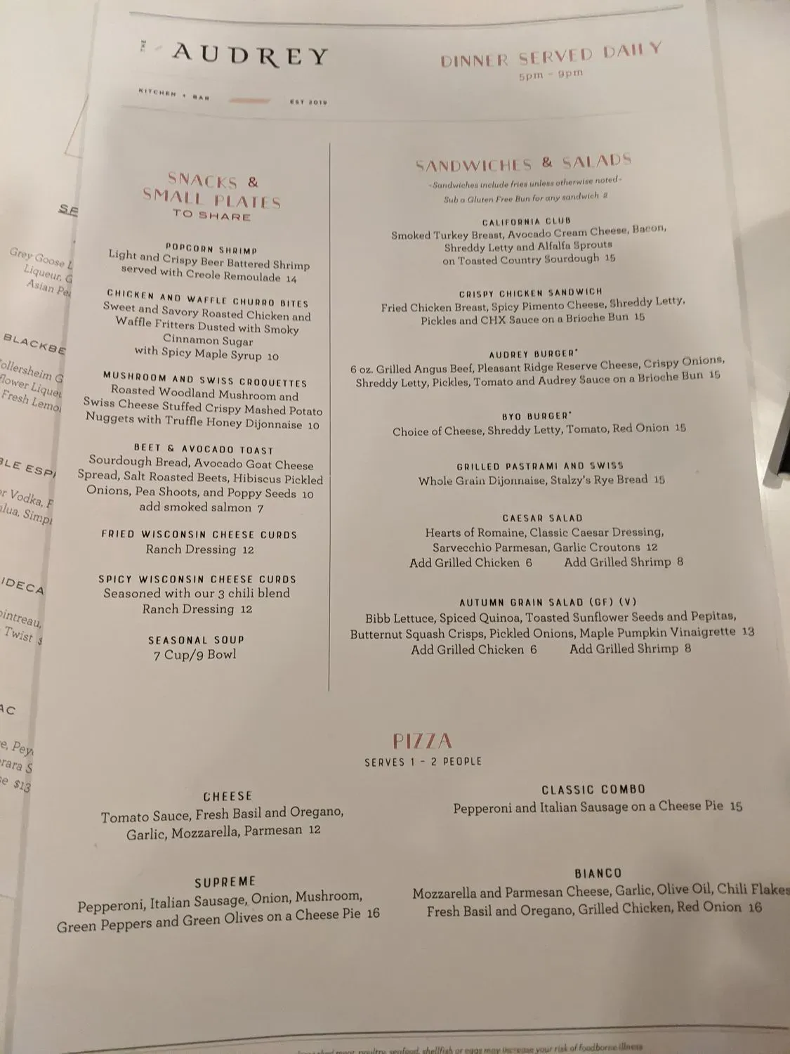 Menu 5