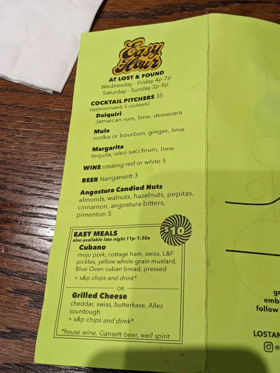 Menu 6