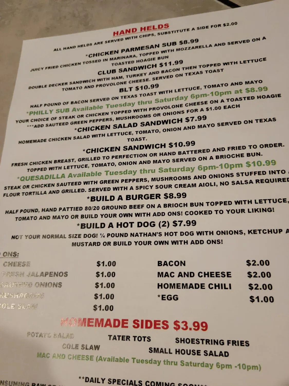 Menu 3