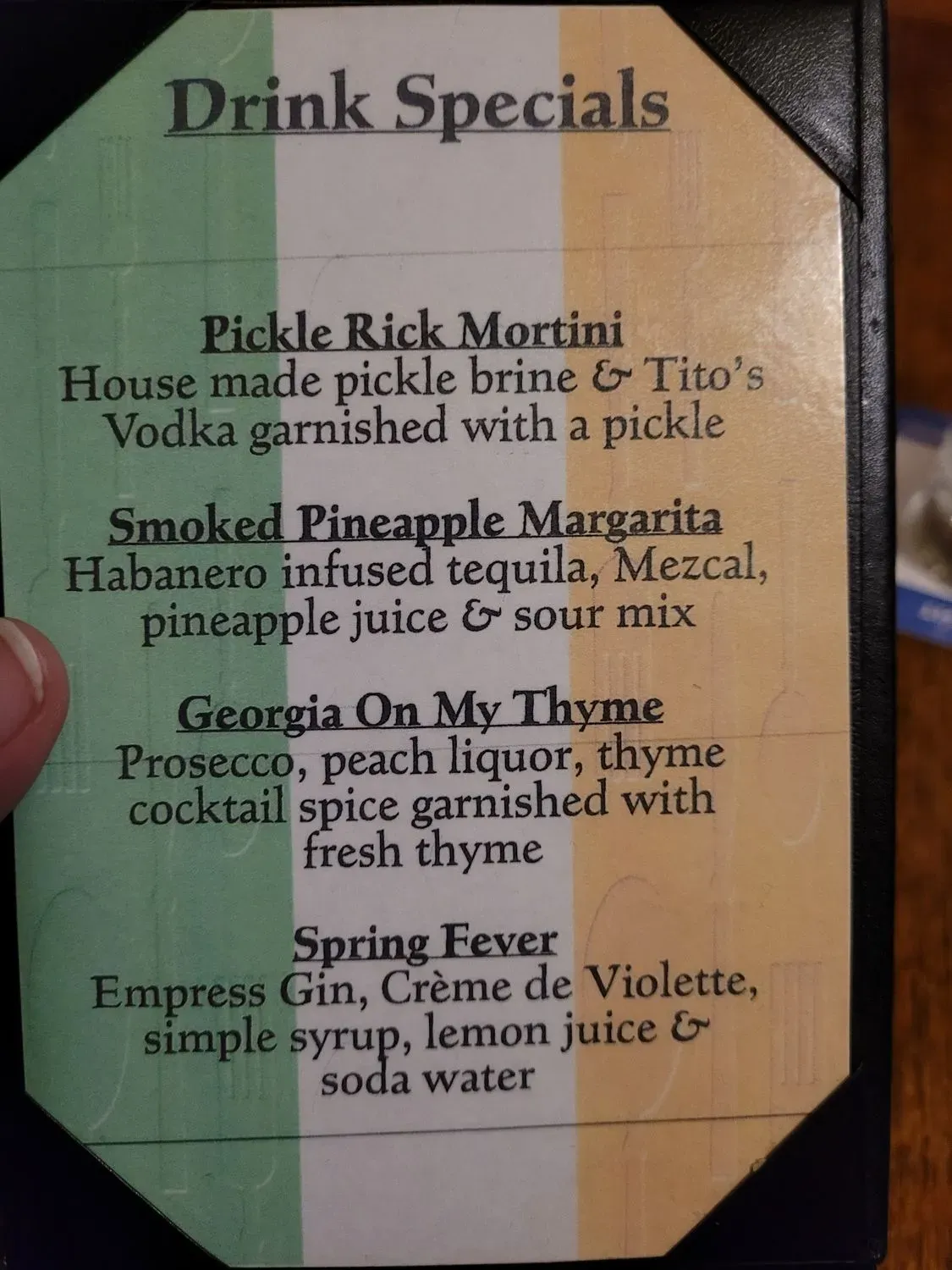 Menu 5