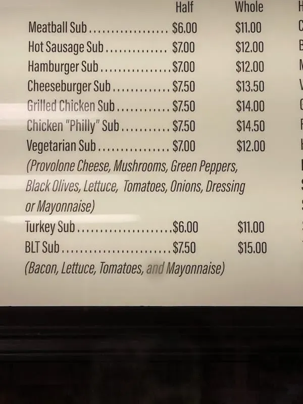 Menu 5