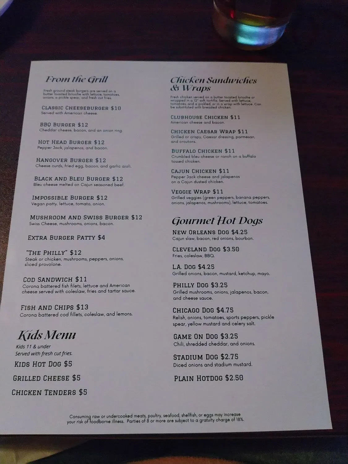 Menu 4