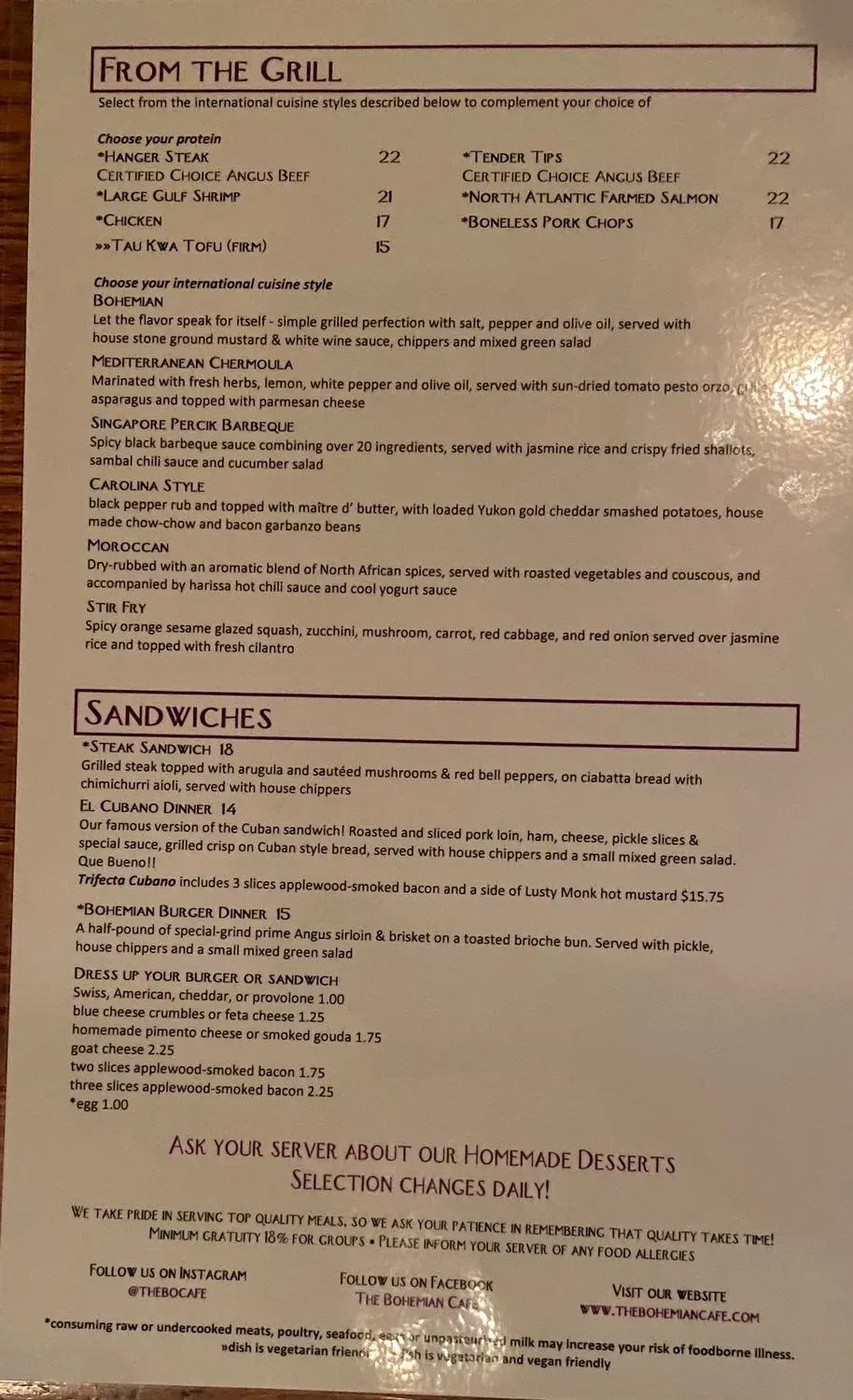 Menu 1