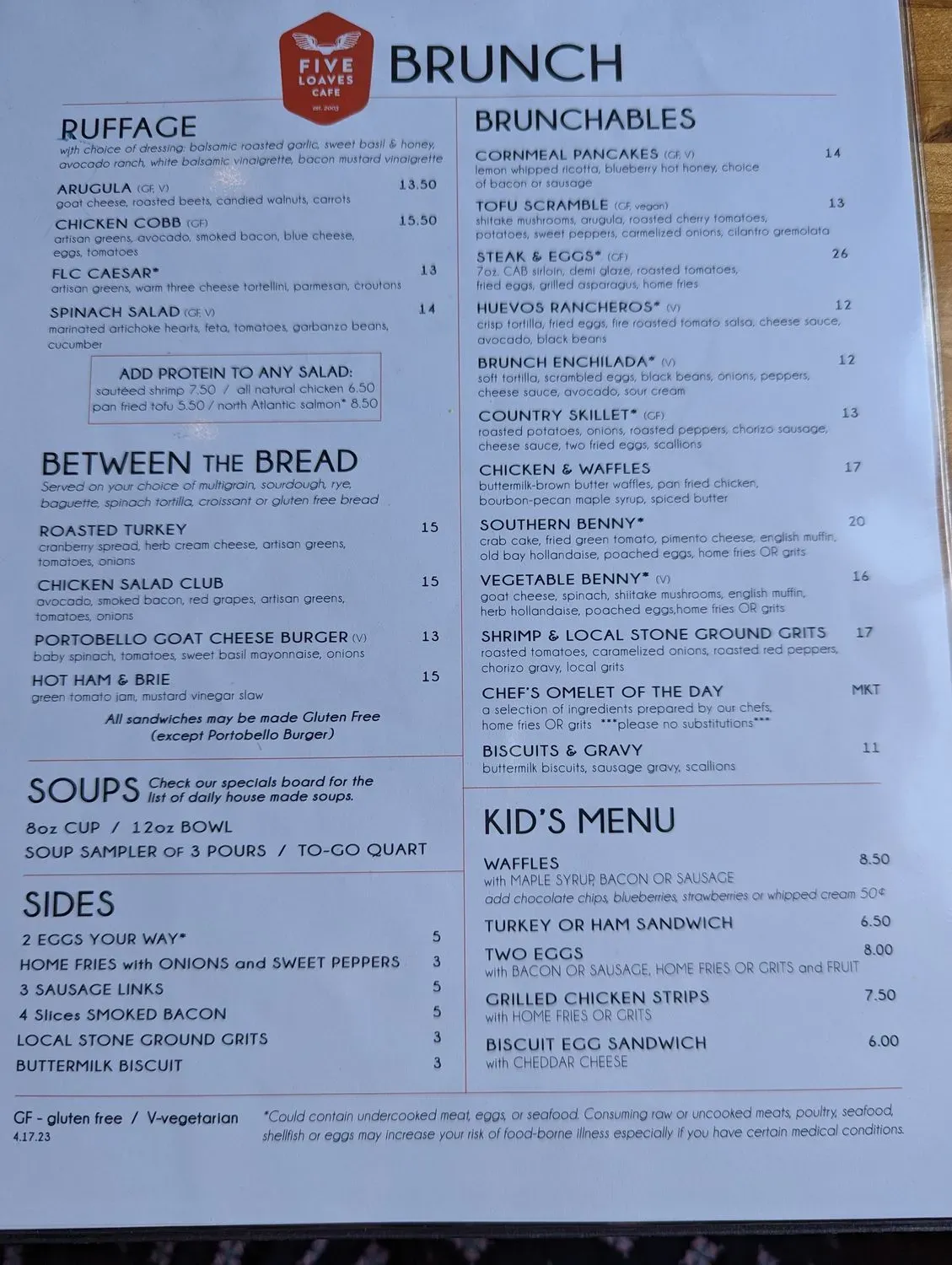 Menu 5