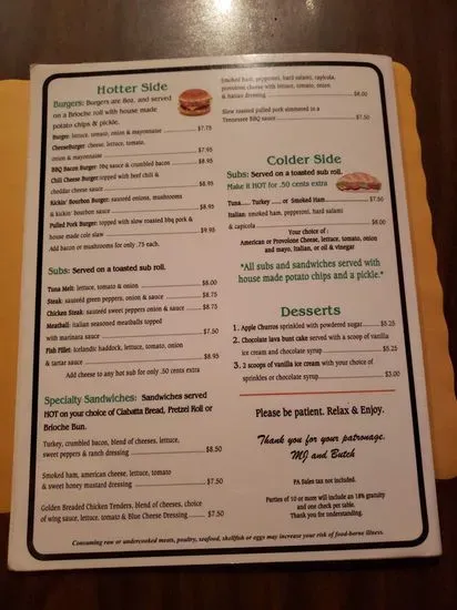 Menu 3