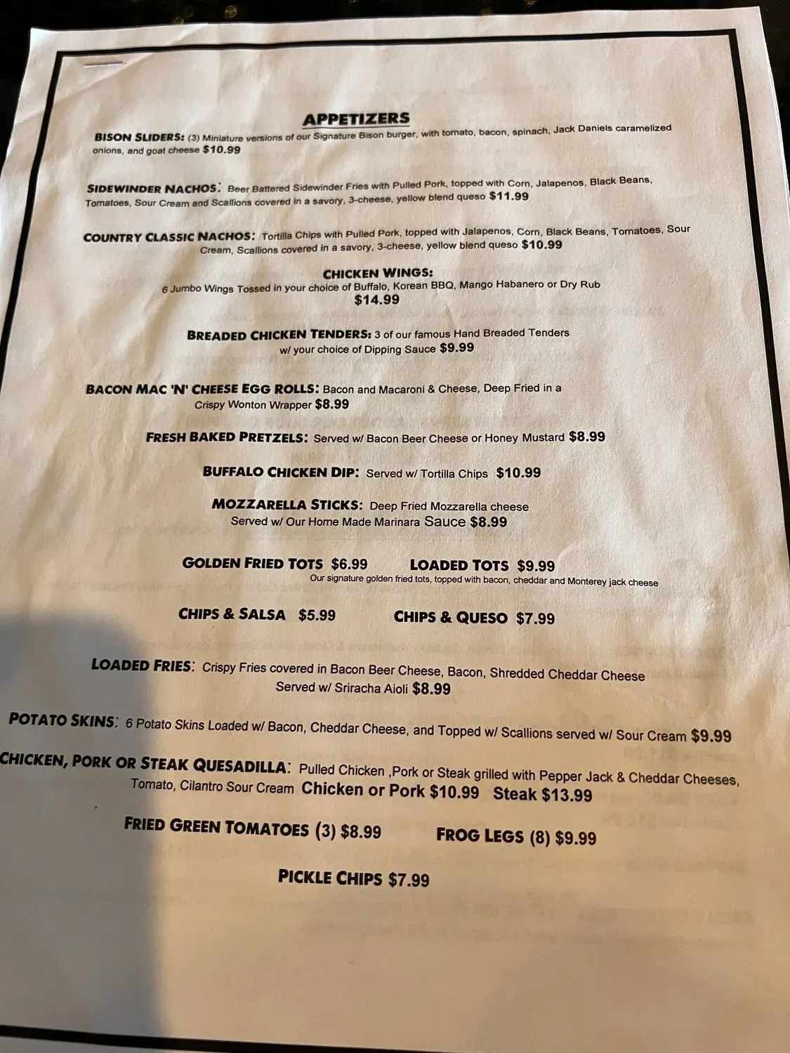 Menu 5