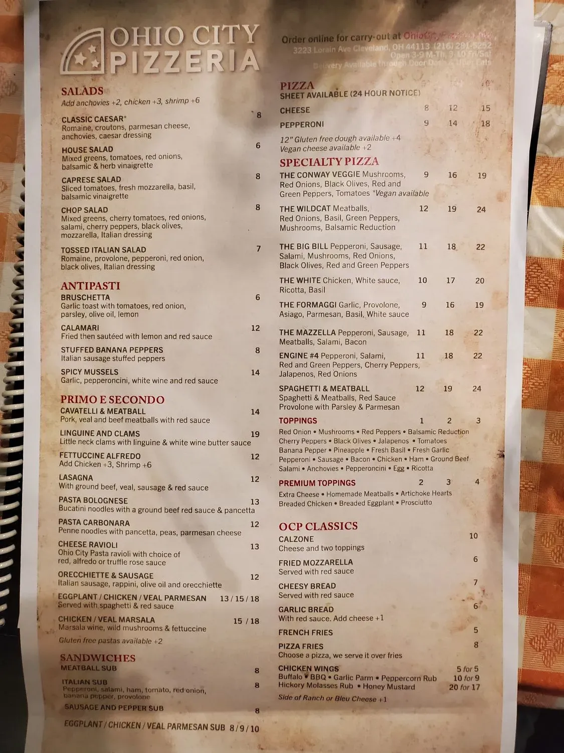 Menu 1