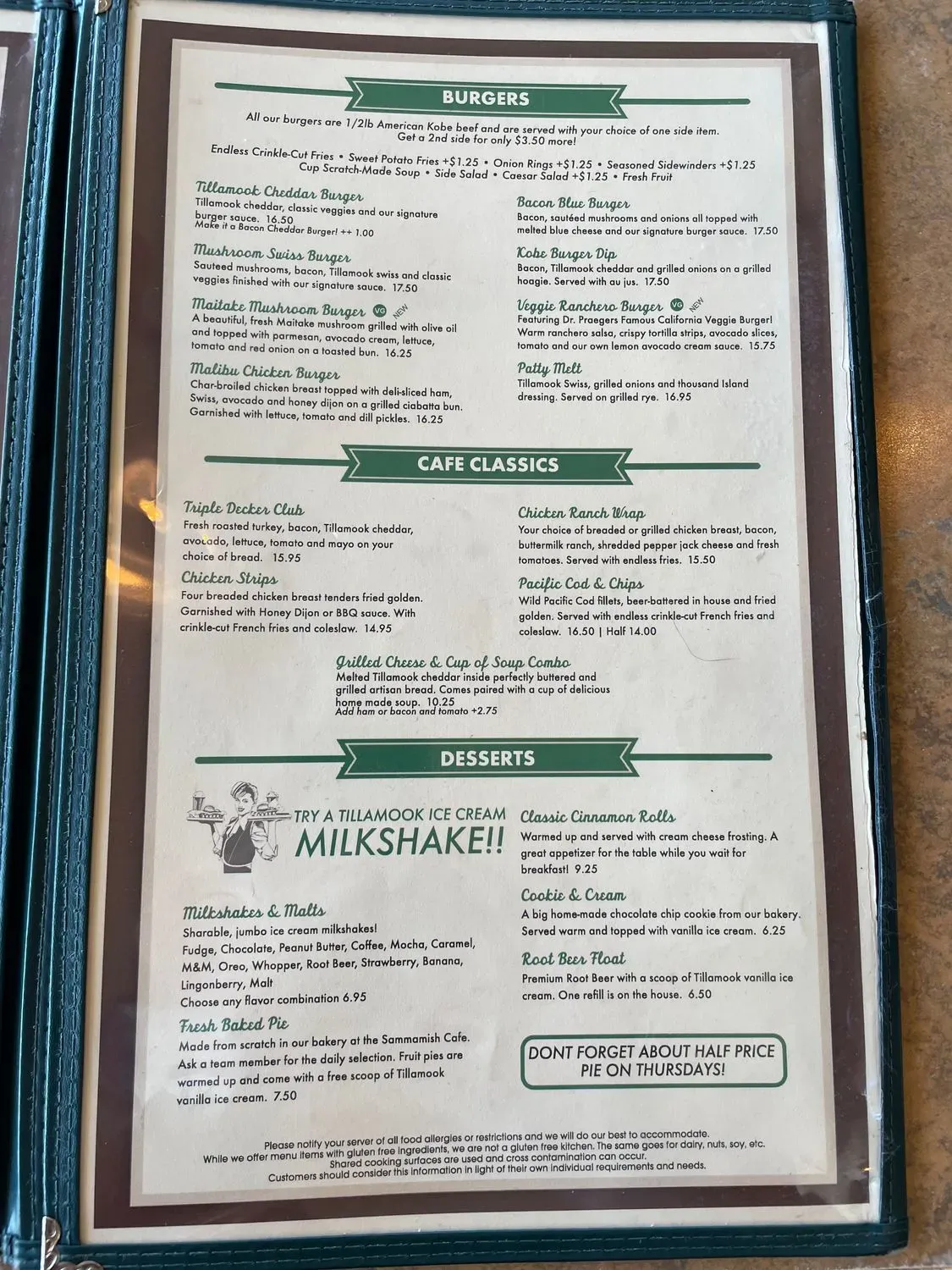 Mukilteo's Speedway Cafe Menu - Updated October 2025