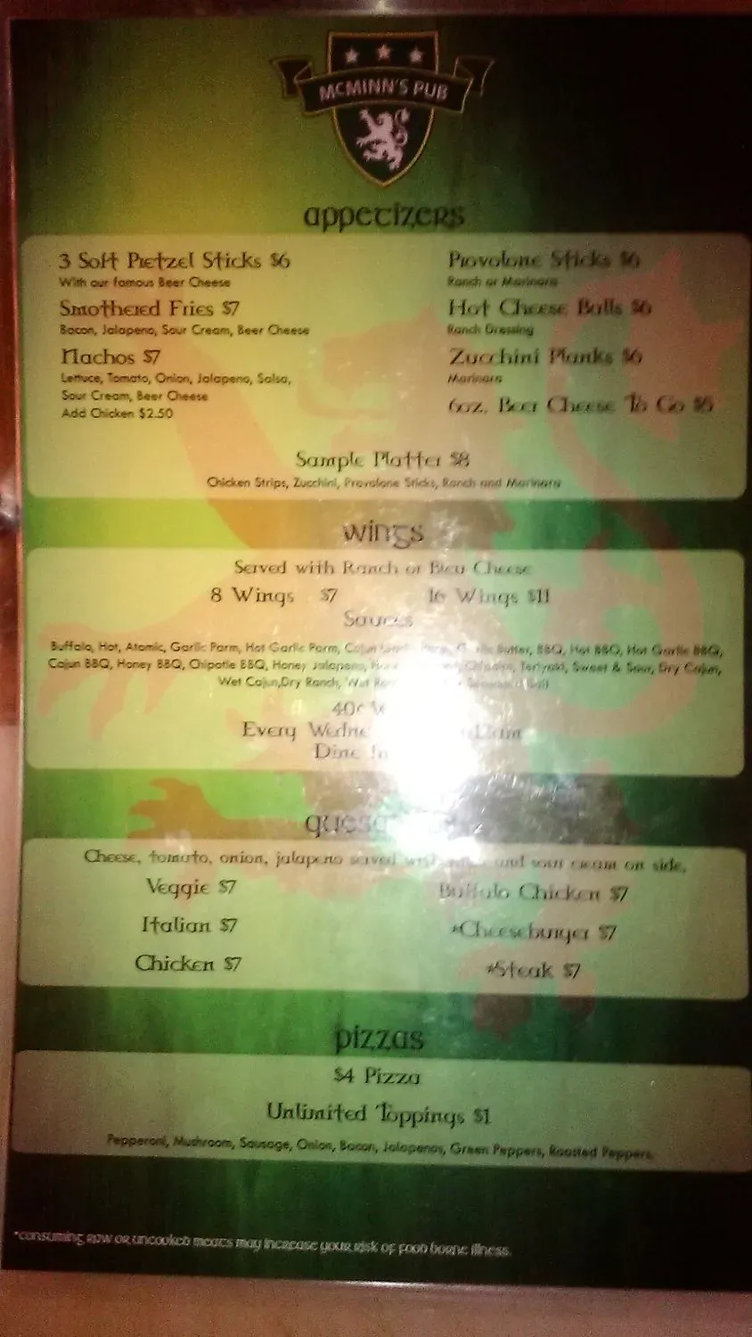 Menu 6