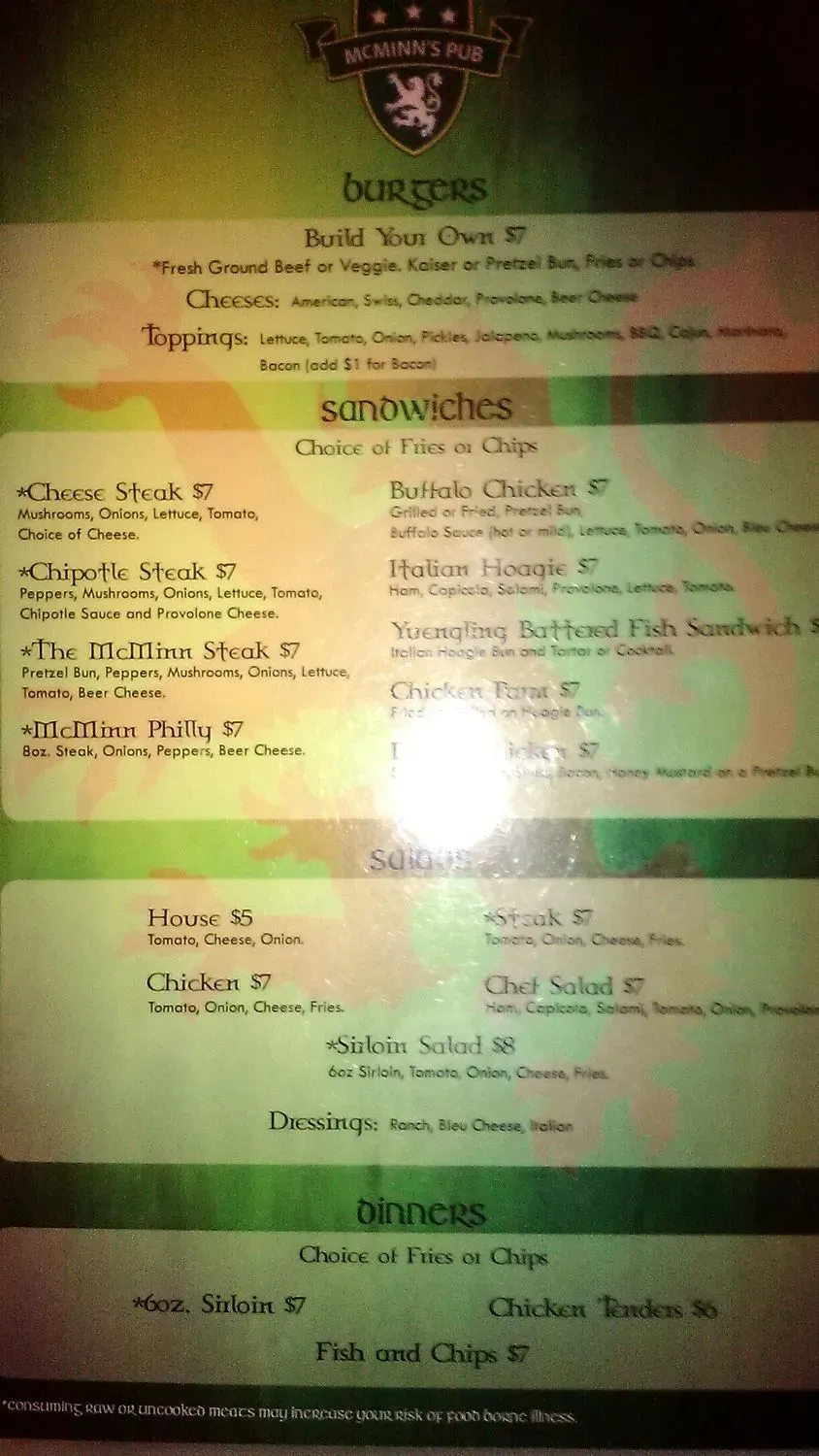 Menu 5