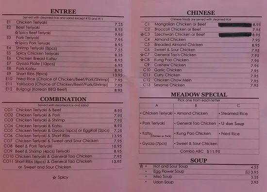 Menu 4