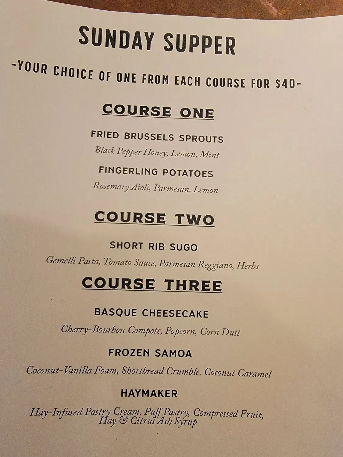 Menu 2