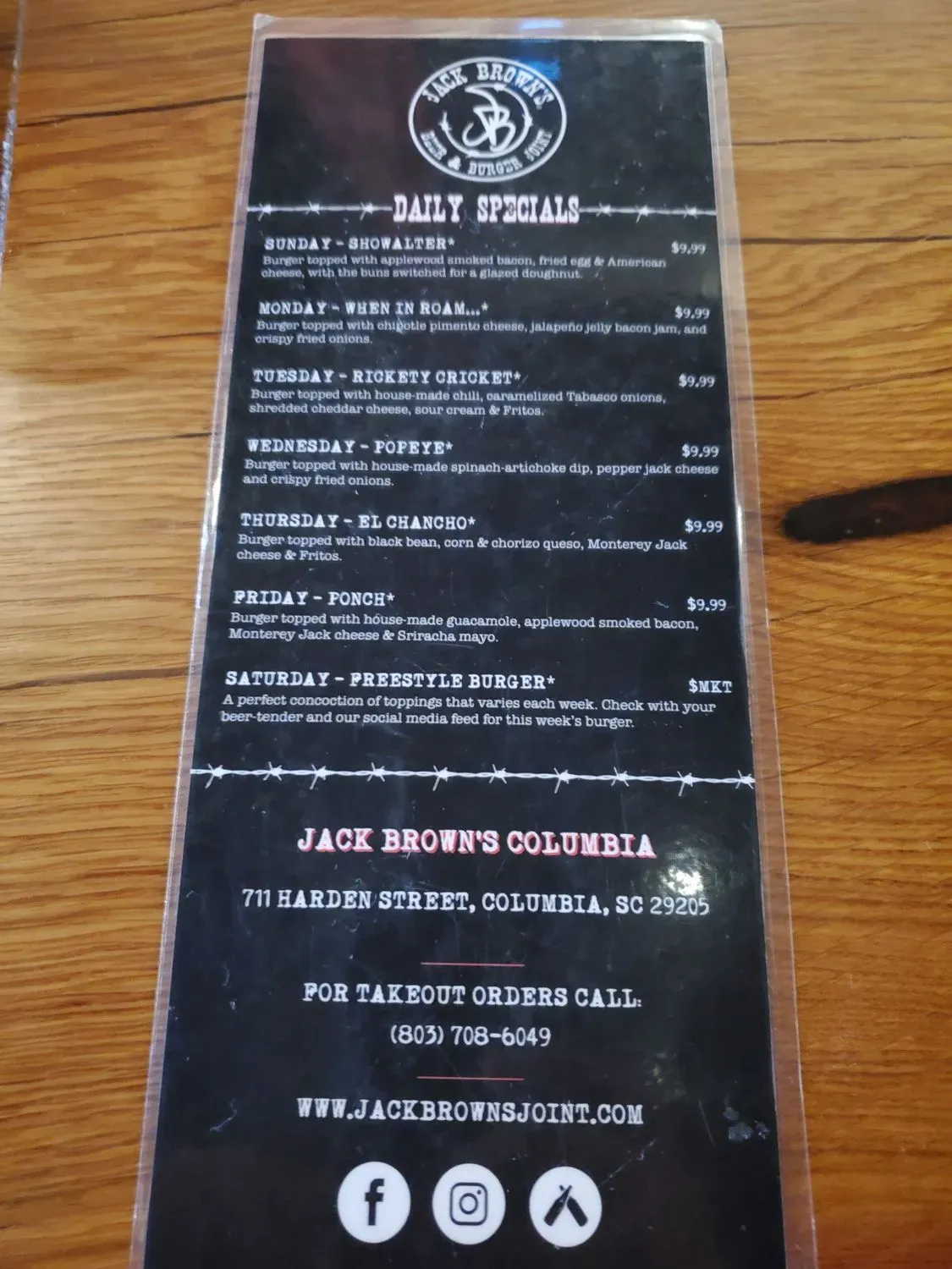 Menu 5