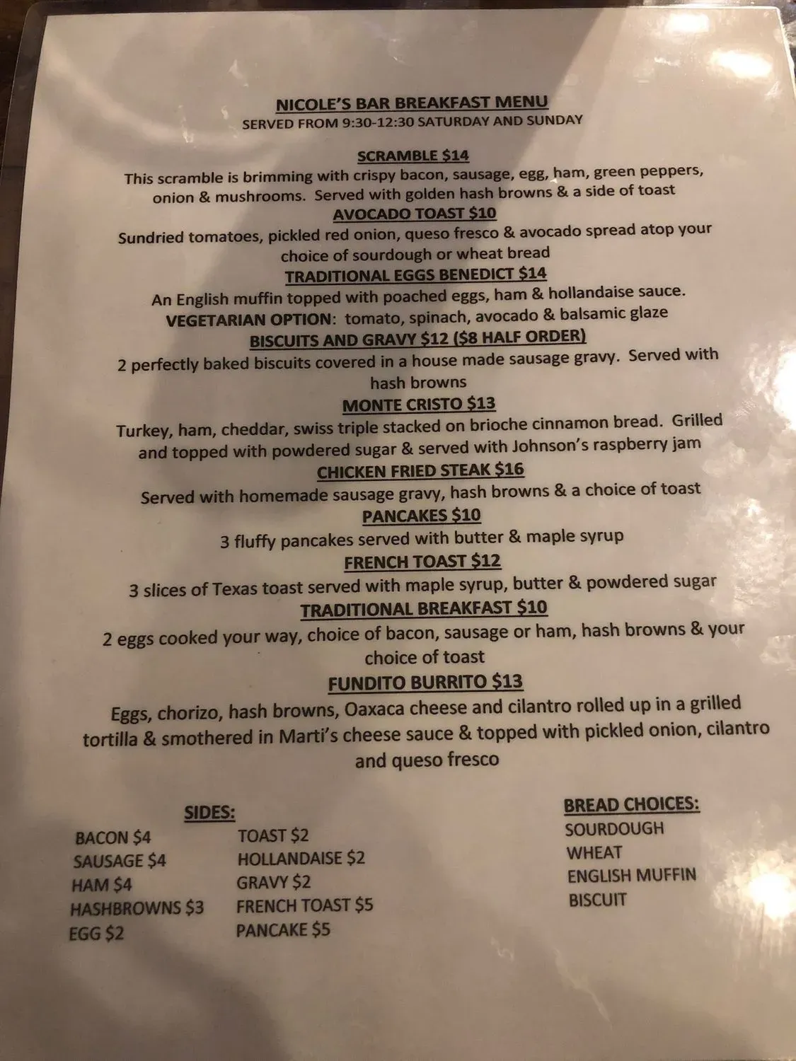 Menu 5