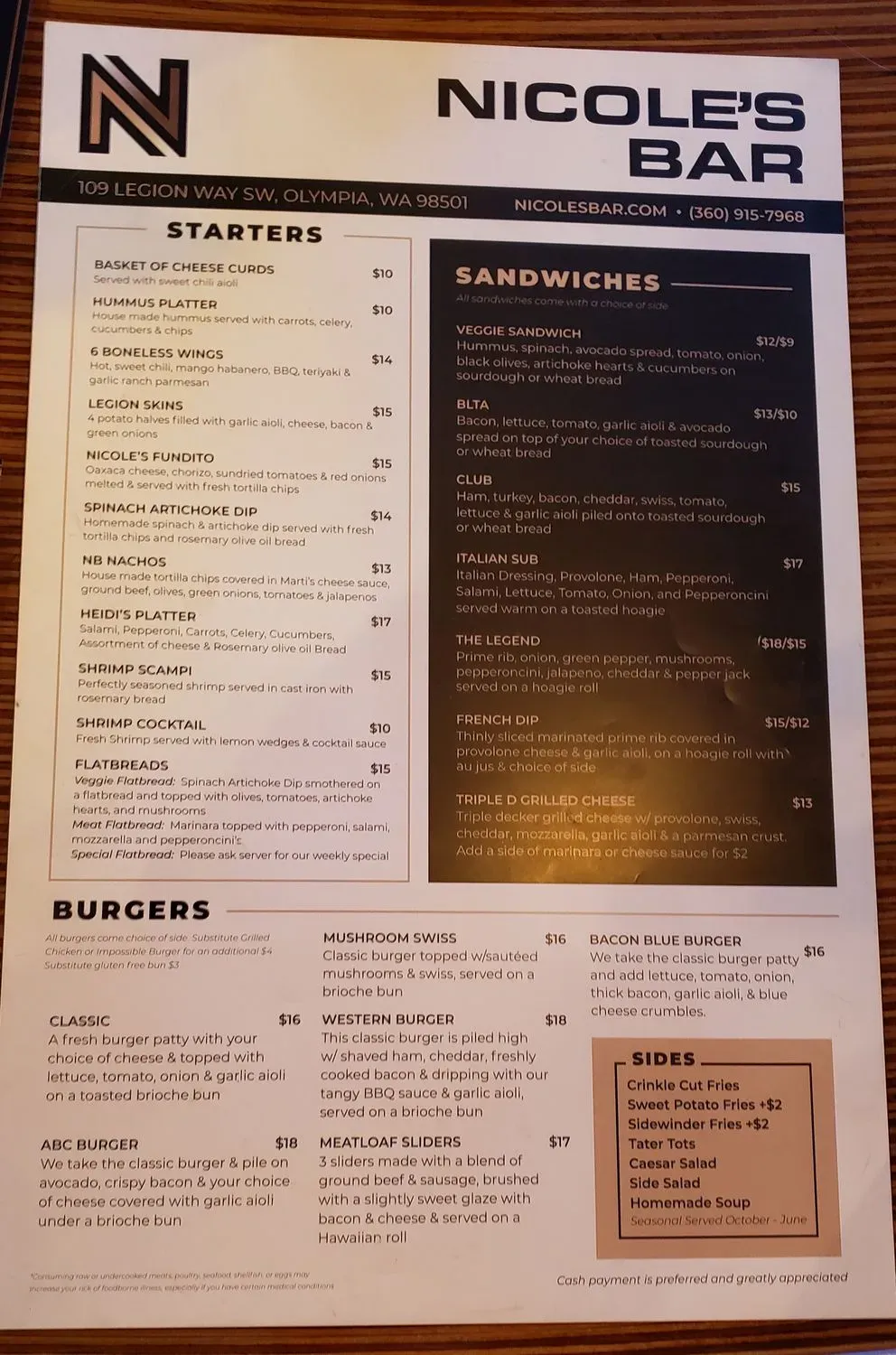 Menu 4