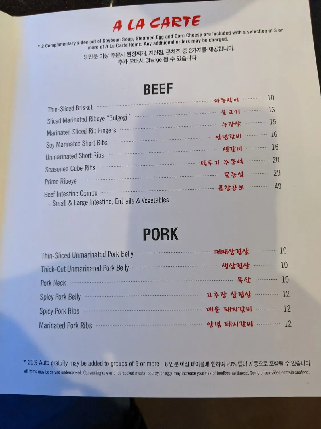 Menu 4