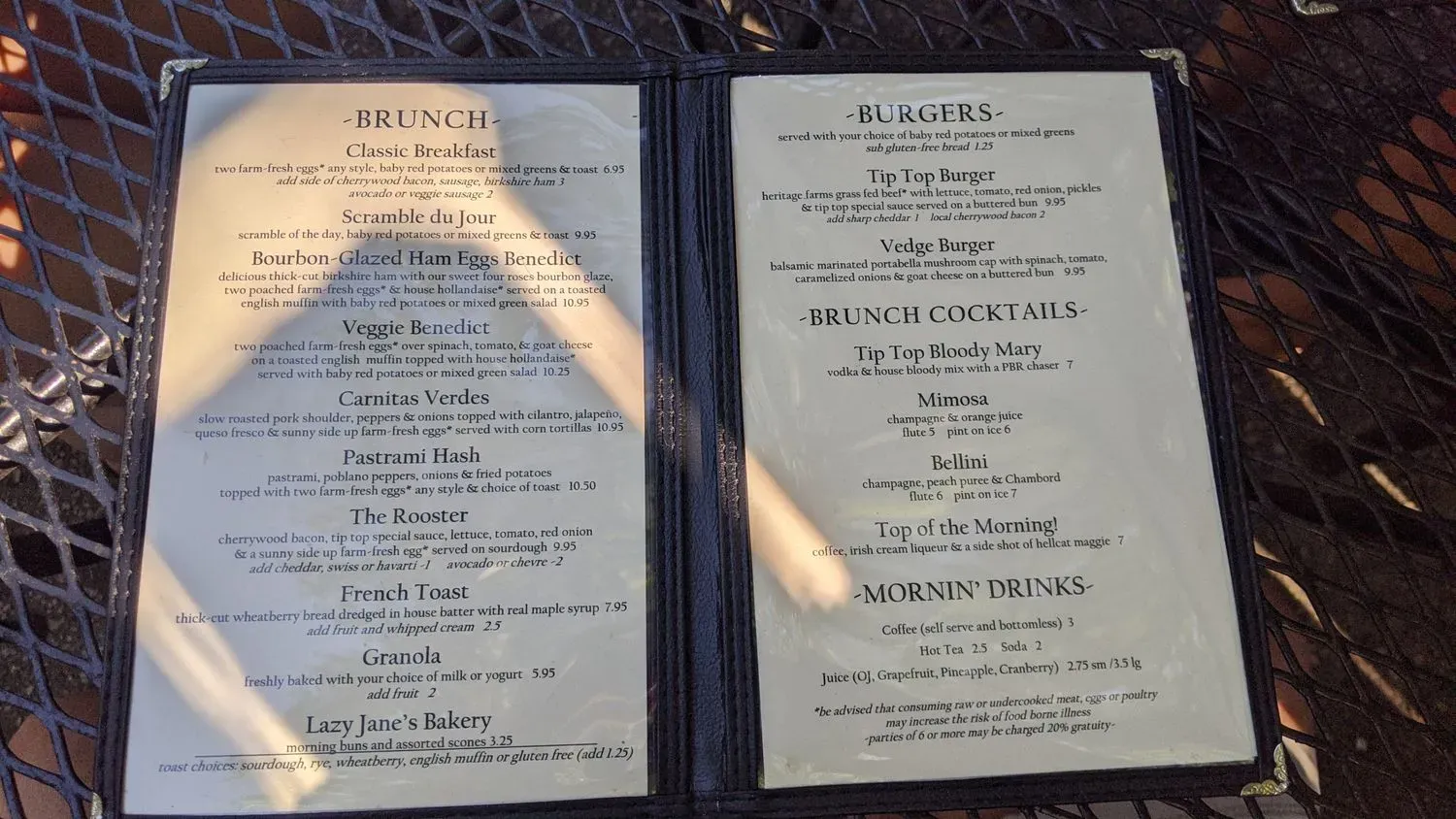 Menu 5