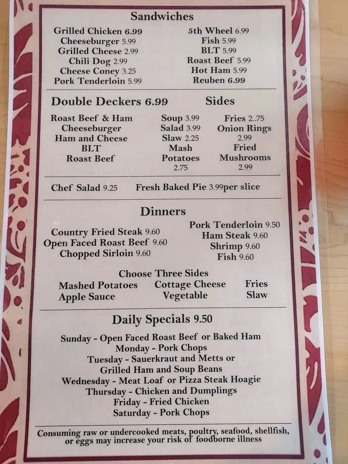 Menu 1