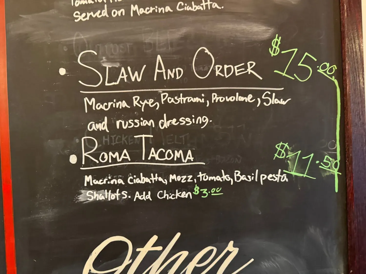 Menu 5