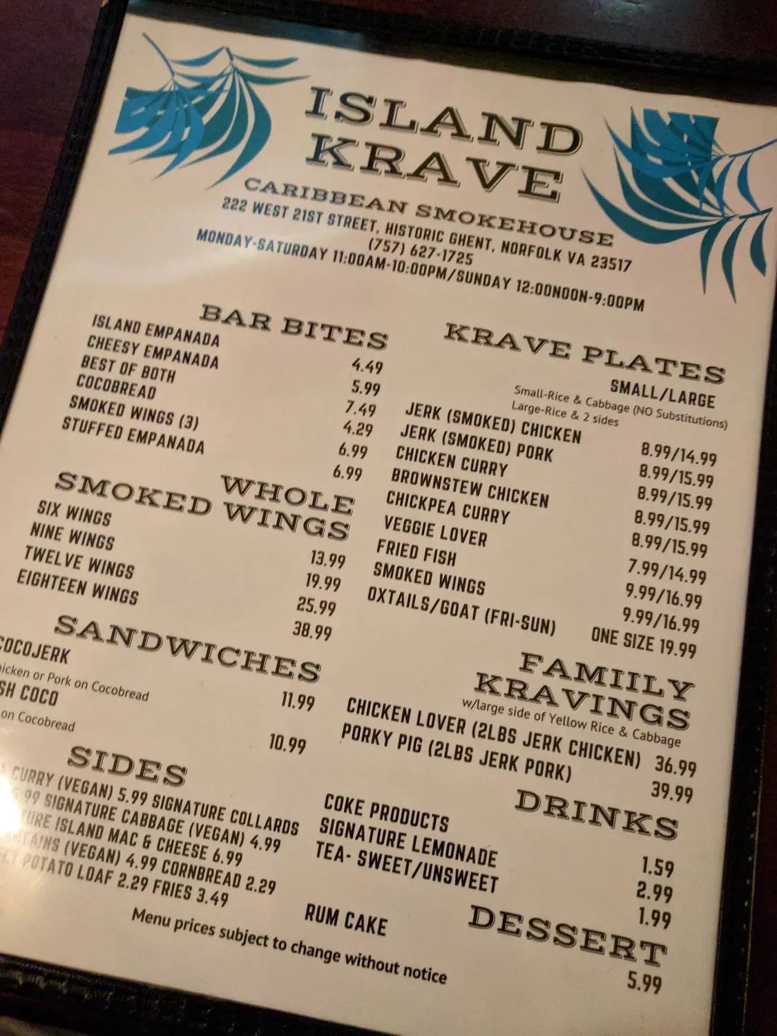 Menu 5