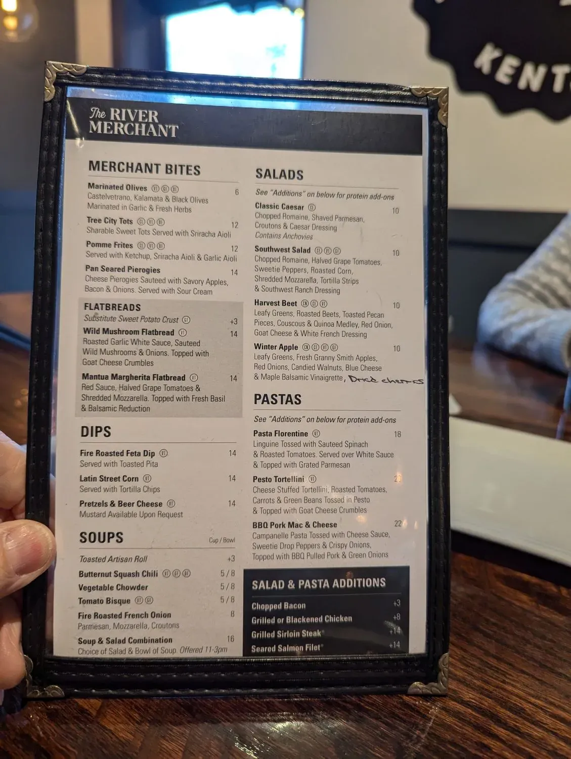 The River Merchant Menu - Updated October 2025