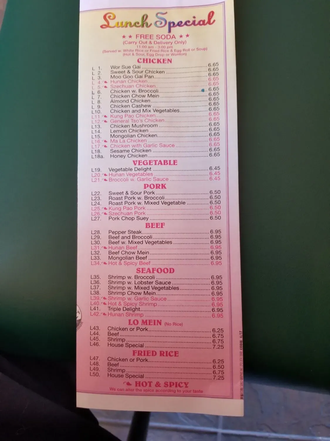 Menu 6